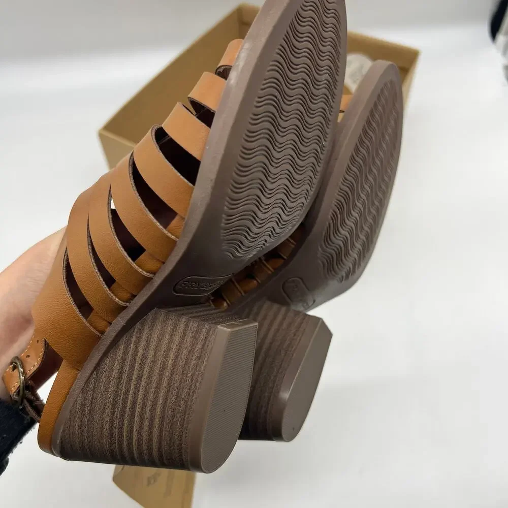Frye and Co. Womens Galia Heeled Sandals Brown Tan Size 7M
